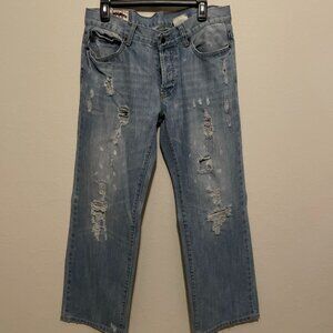 Vintage Abercrombie & Fitch Jeans Adult 34x34 Acid Wash Distressed Y2K #75654